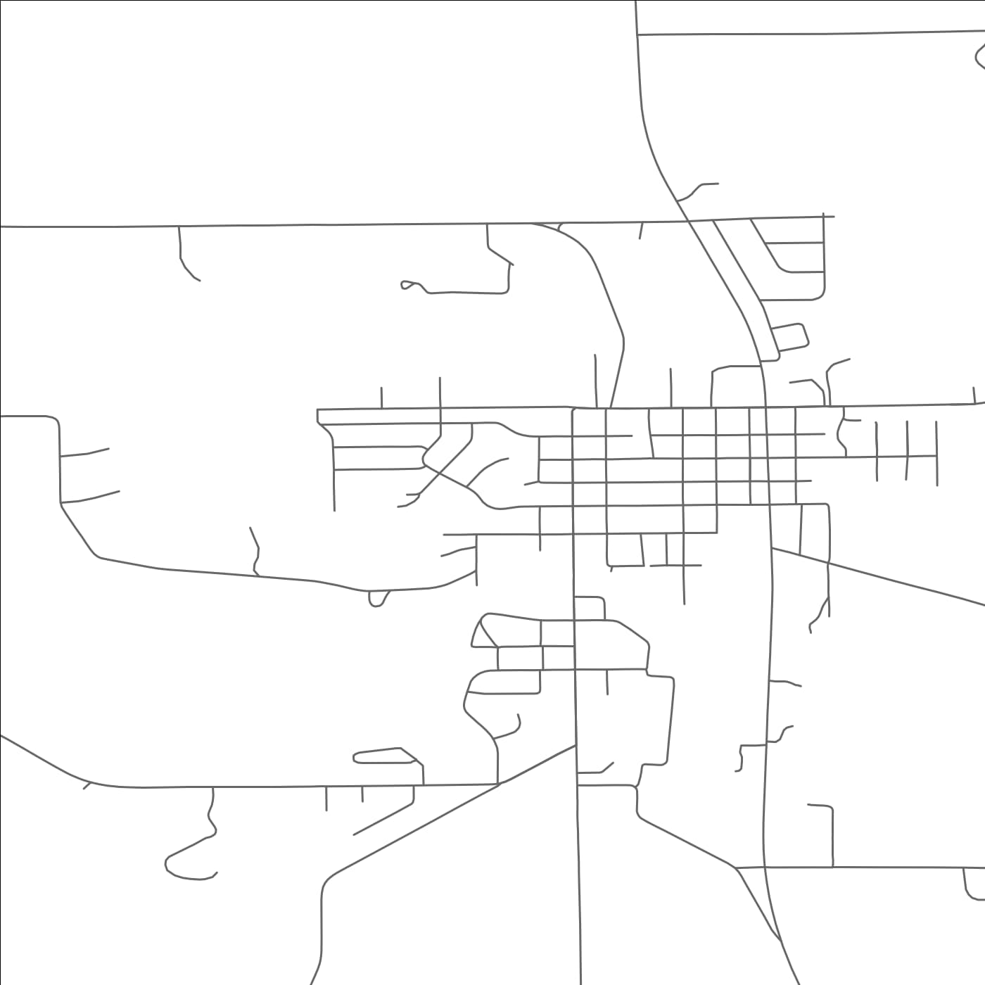 ROAD MAP OF POYNETTE, WISCONSIN BY MAPBAKES