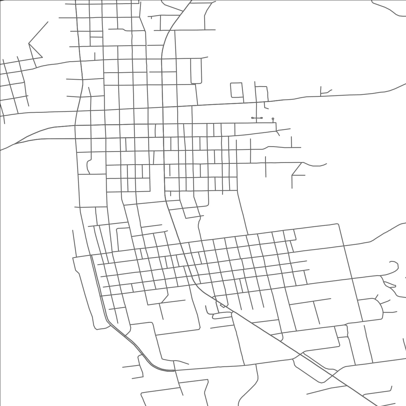 ROAD MAP OF PRAIRIE DU CHIEN, WISCONSIN BY MAPBAKES