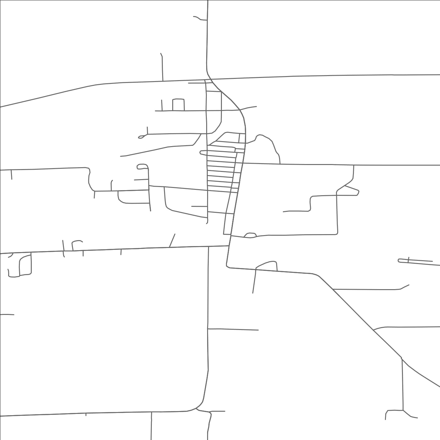 ROAD MAP OF PRENTICE, WISCONSIN BY MAPBAKES