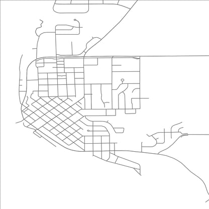 ROAD MAP OF PRESCOTT, WISCONSIN BY MAPBAKES