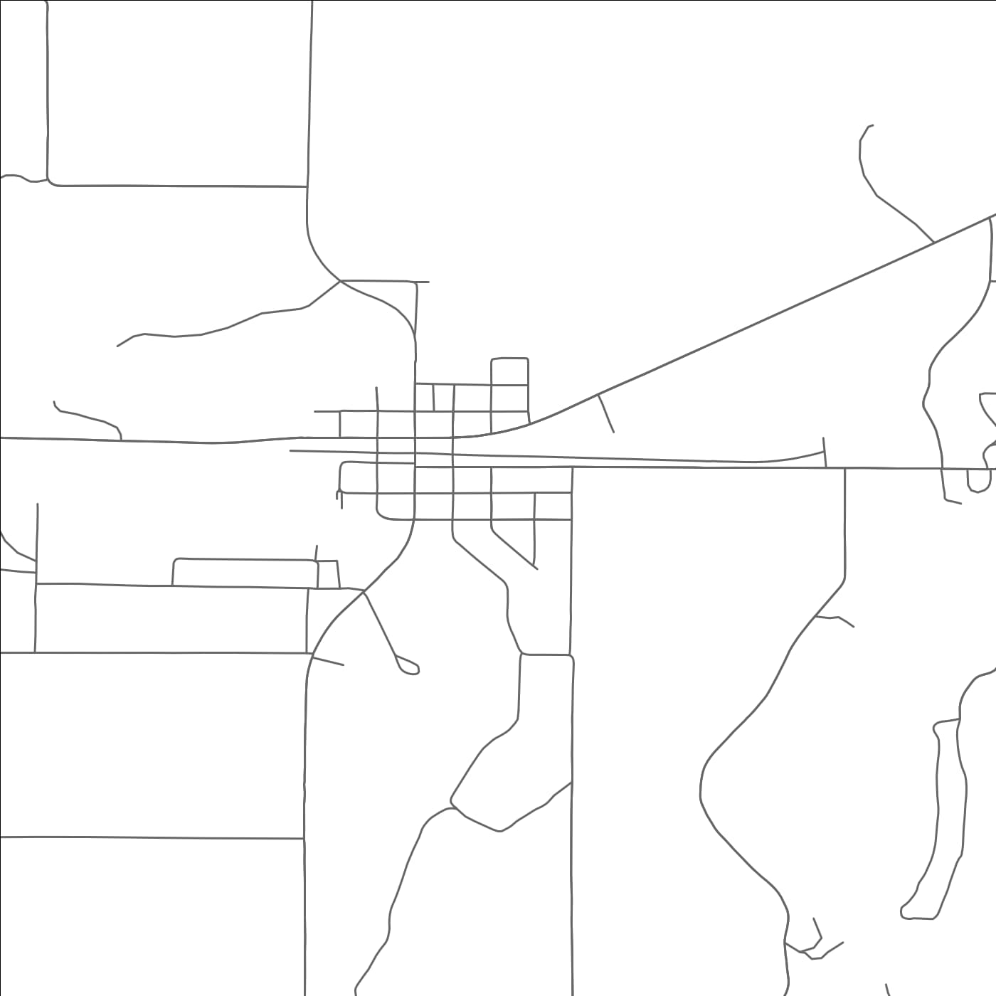 ROAD MAP OF RADISSON, WISCONSIN BY MAPBAKES