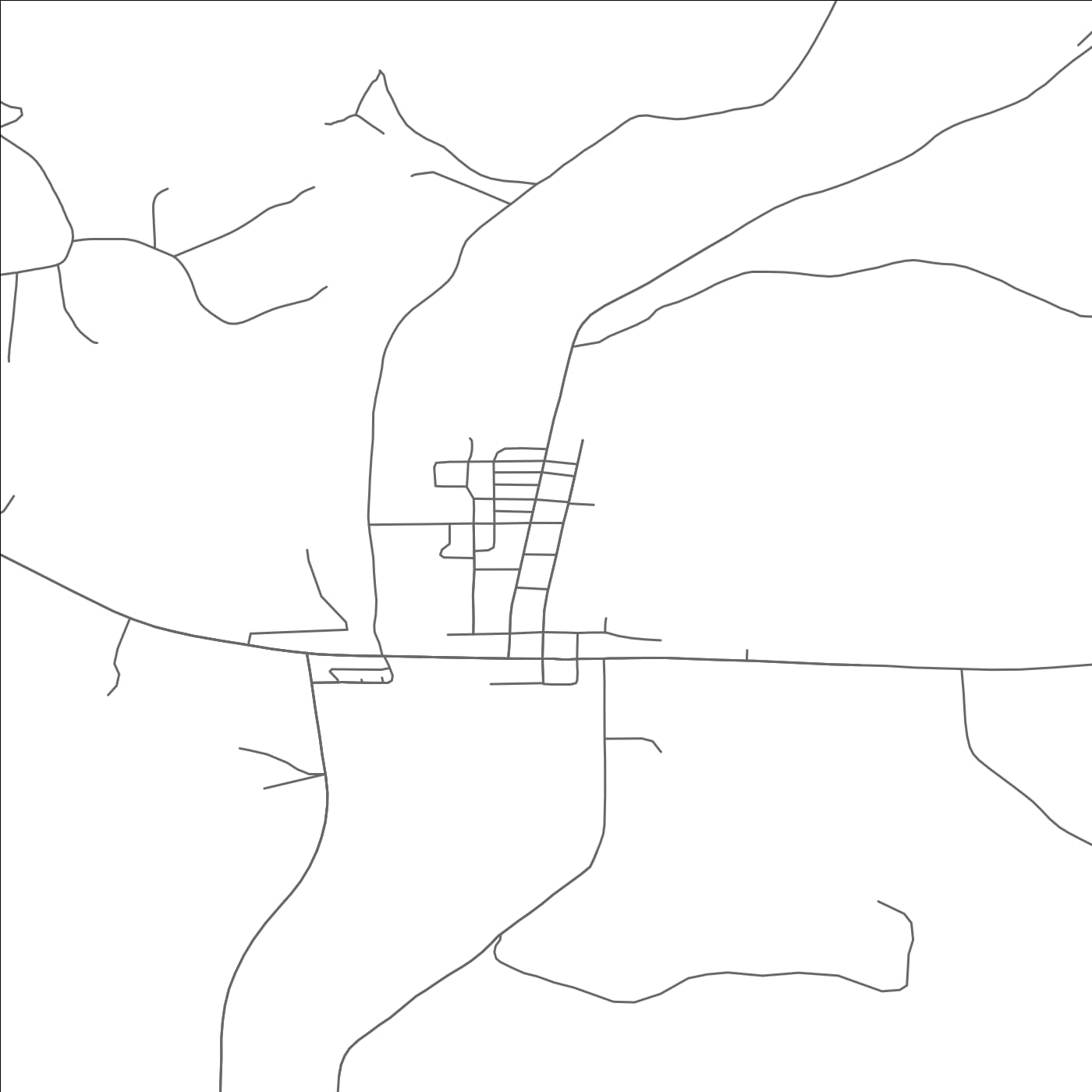 ROAD MAP OF READSTOWN, WISCONSIN BY MAPBAKES