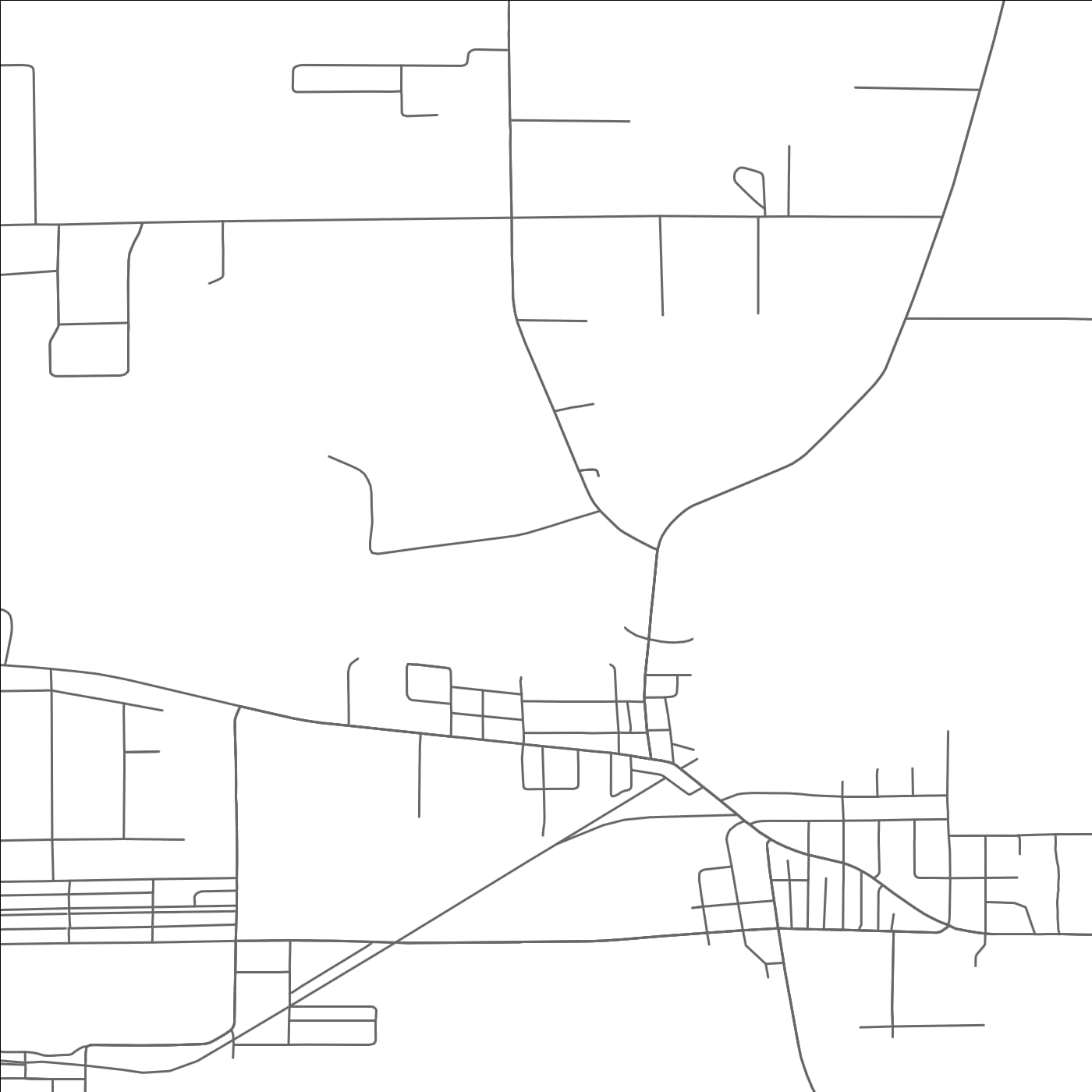 ROAD MAP OF REDGRANITE, WISCONSIN BY MAPBAKES