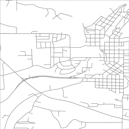 ROAD MAP OF RHINELANDER, WISCONSIN BY MAPBAKES