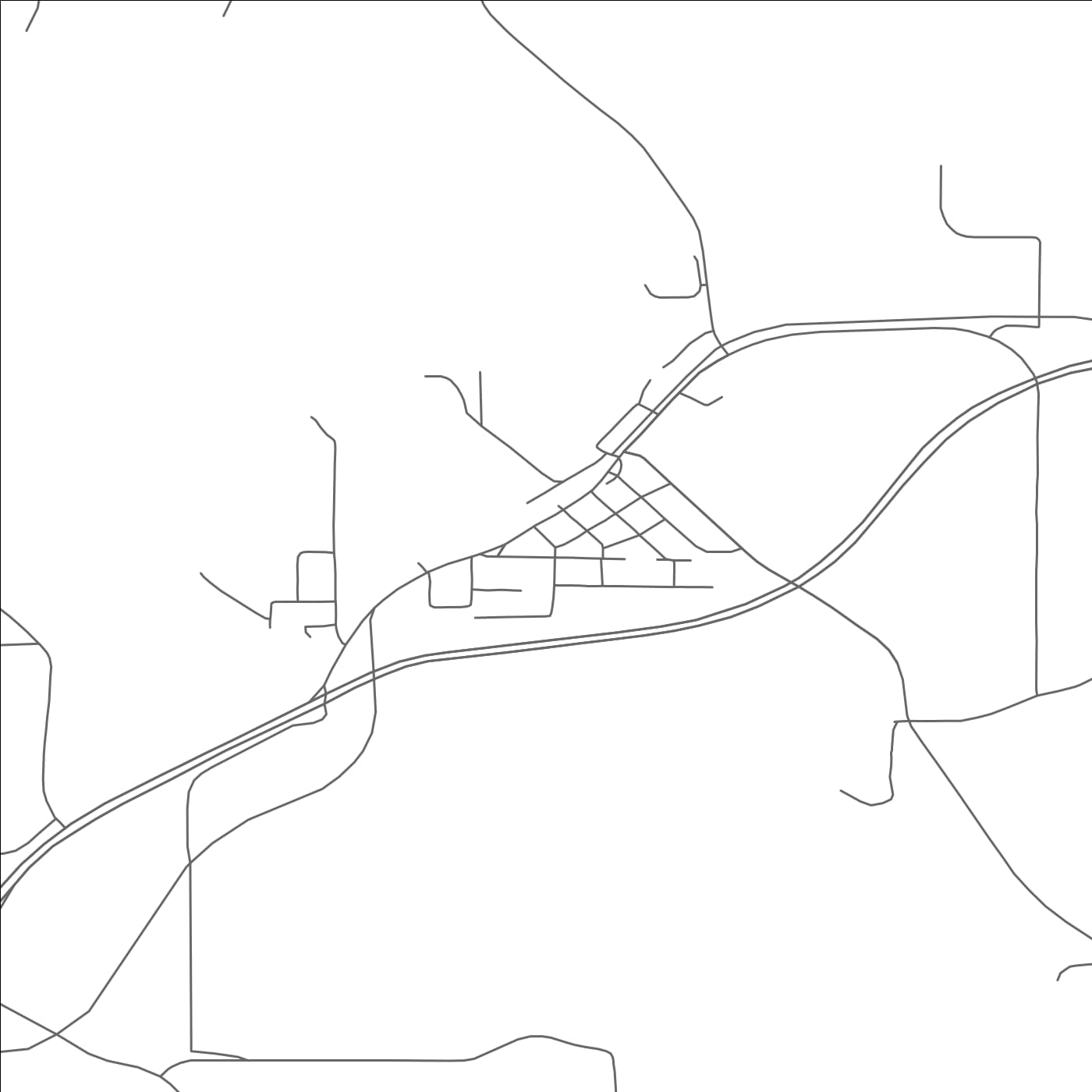 ROAD MAP OF RIDGEWAY, WISCONSIN BY MAPBAKES