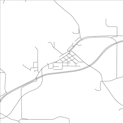 ROAD MAP OF RIDGEWAY, WISCONSIN BY MAPBAKES