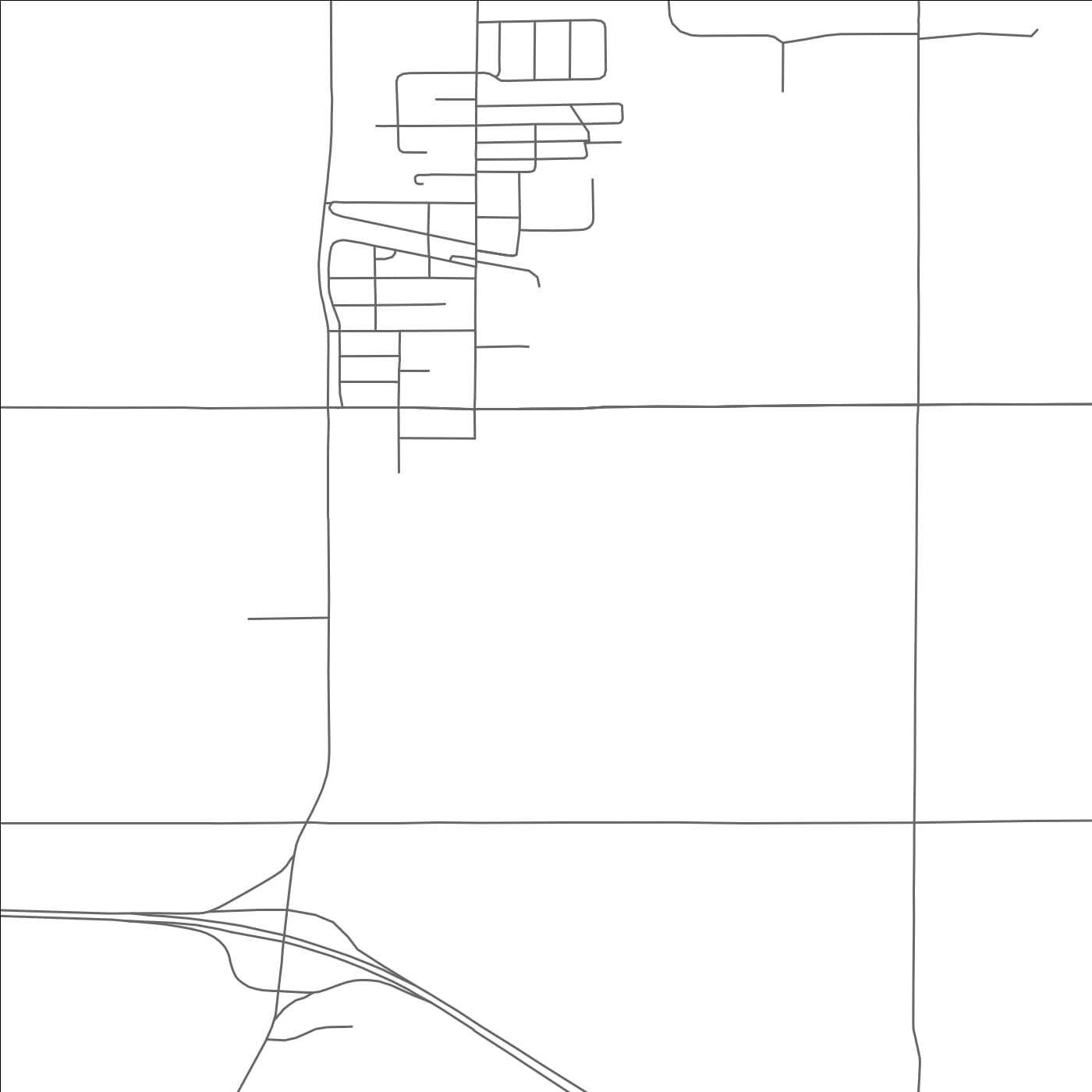 ROAD MAP OF ROBERTS, WISCONSIN BY MAPBAKES