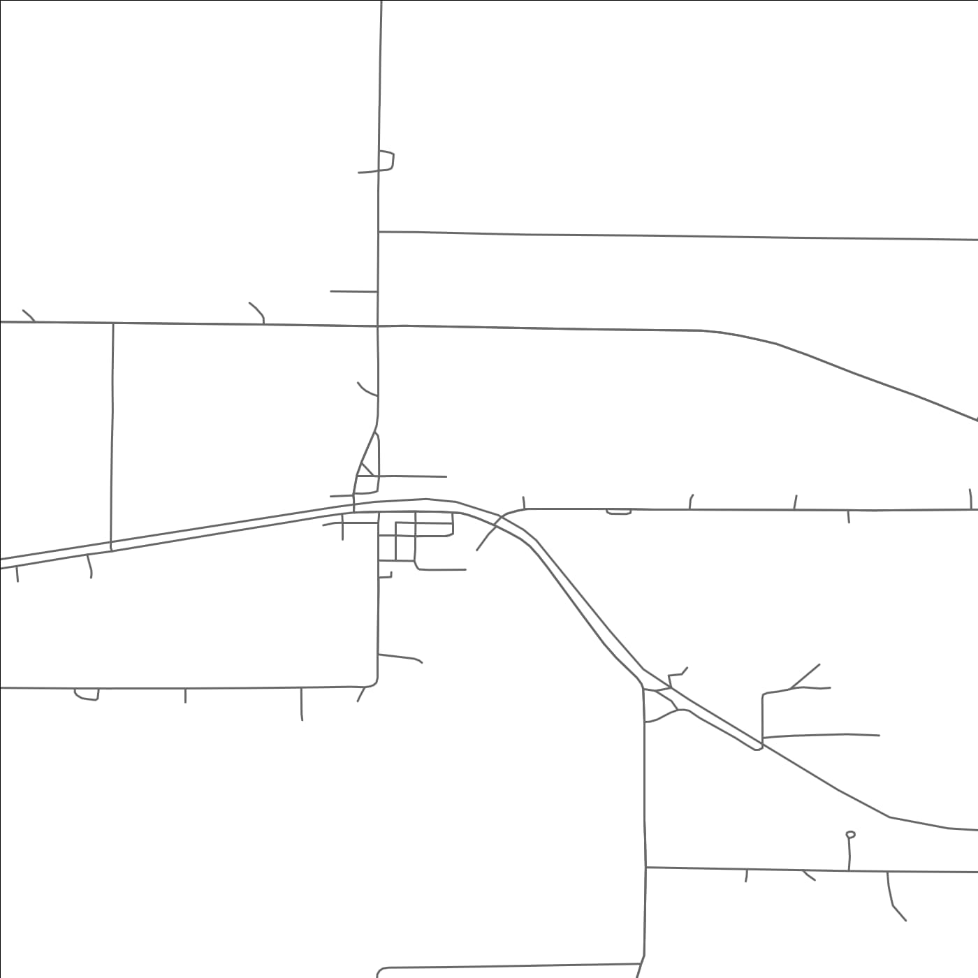 ROAD MAP OF SAXON, WISCONSIN BY MAPBAKES