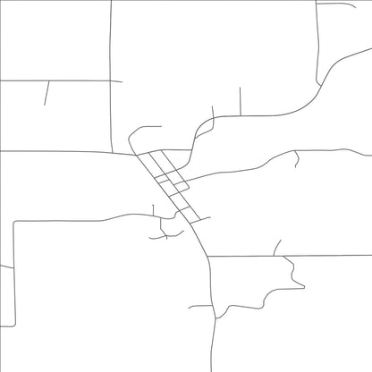 ROAD MAP OF SCANDINAVIA, WISCONSIN BY MAPBAKES