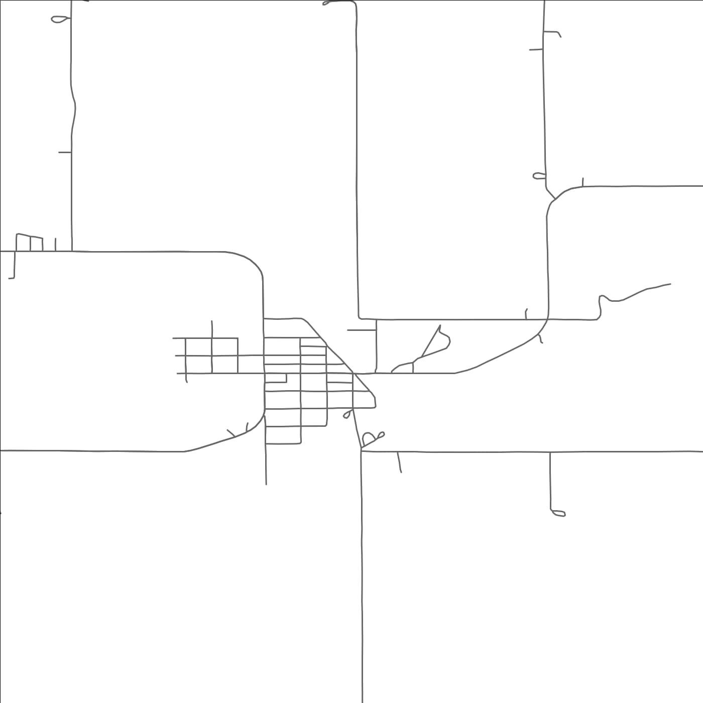 ROAD MAP OF SHELDON, WISCONSIN BY MAPBAKES