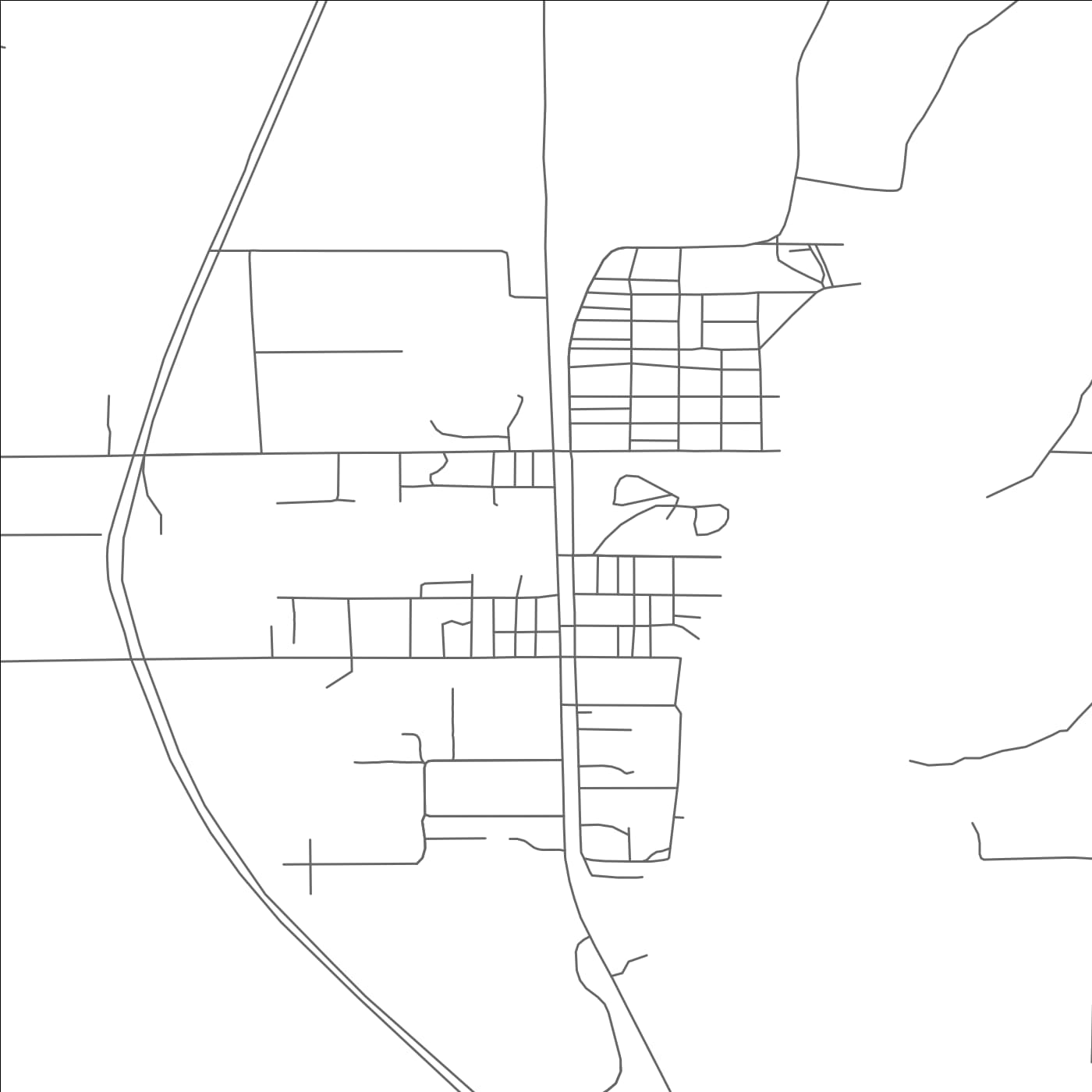 ROAD MAP OF SOLON SPRINGS, WISCONSIN BY MAPBAKES