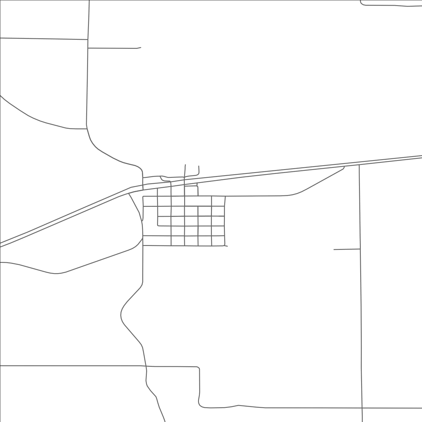 ROAD MAP OF SOUTH WAYNE, WISCONSIN BY MAPBAKES