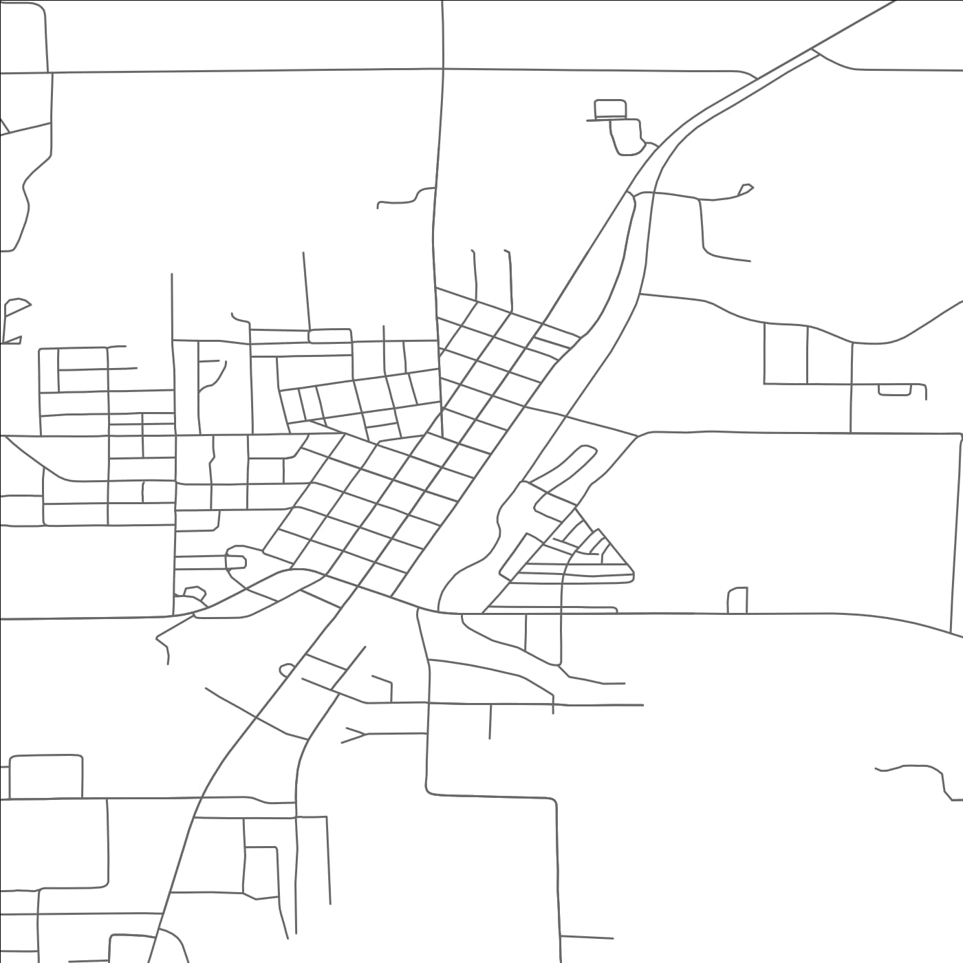 ROAD MAP OF SPOONER, WISCONSIN BY MAPBAKES