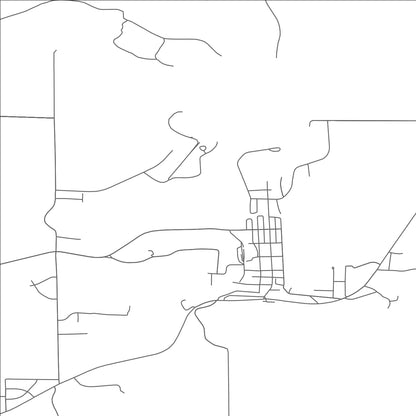 ROAD MAP OF SPRING VALLEY, WISCONSIN BY MAPBAKES