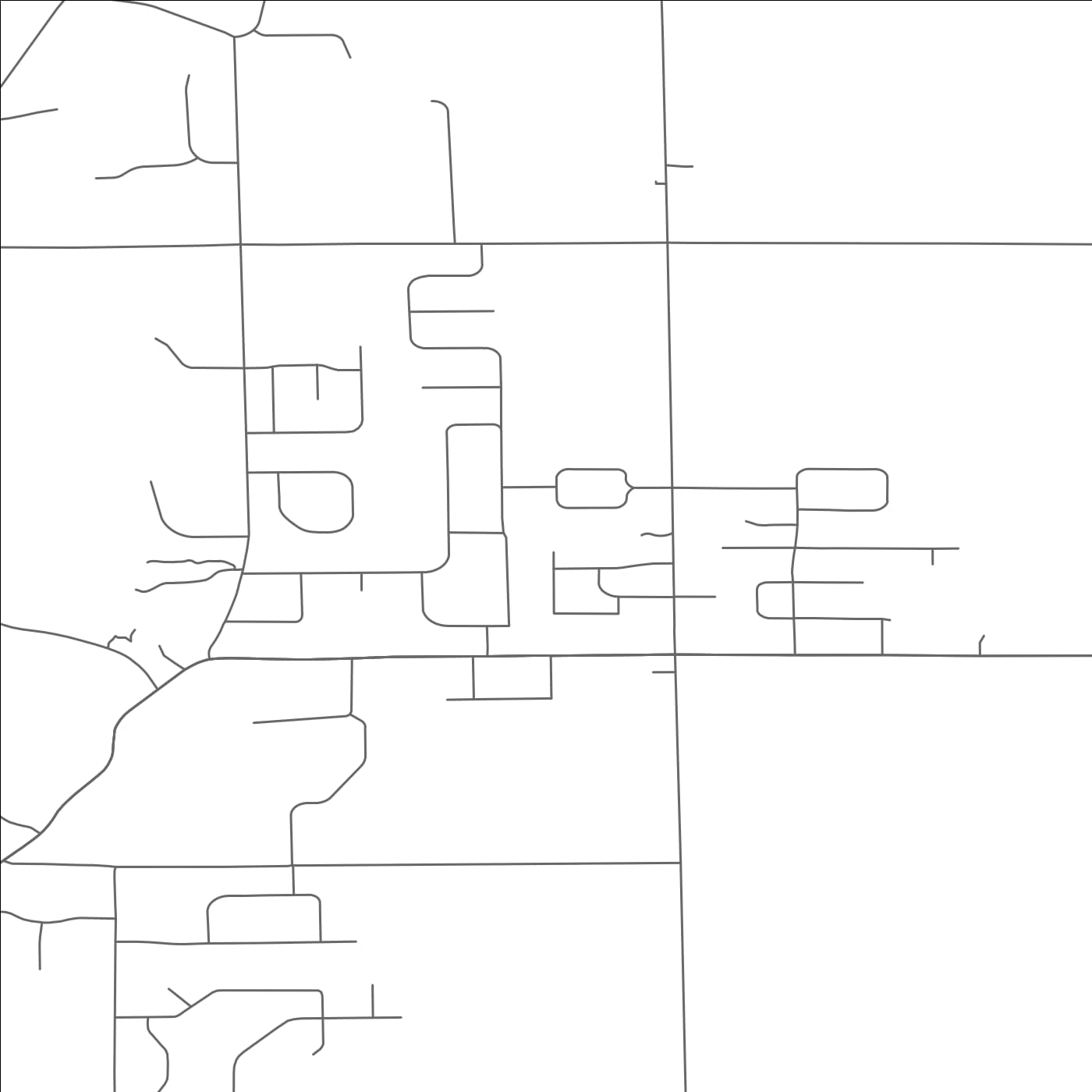 ROAD MAP OF ST. PETER, WISCONSIN BY MAPBAKES