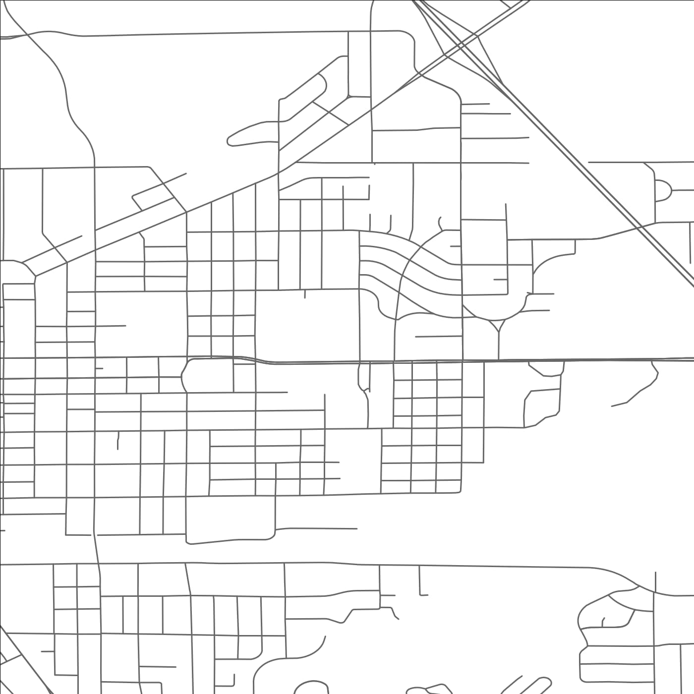 ROAD MAP OF STEVENS POINT, WISCONSIN BY MAPBAKES