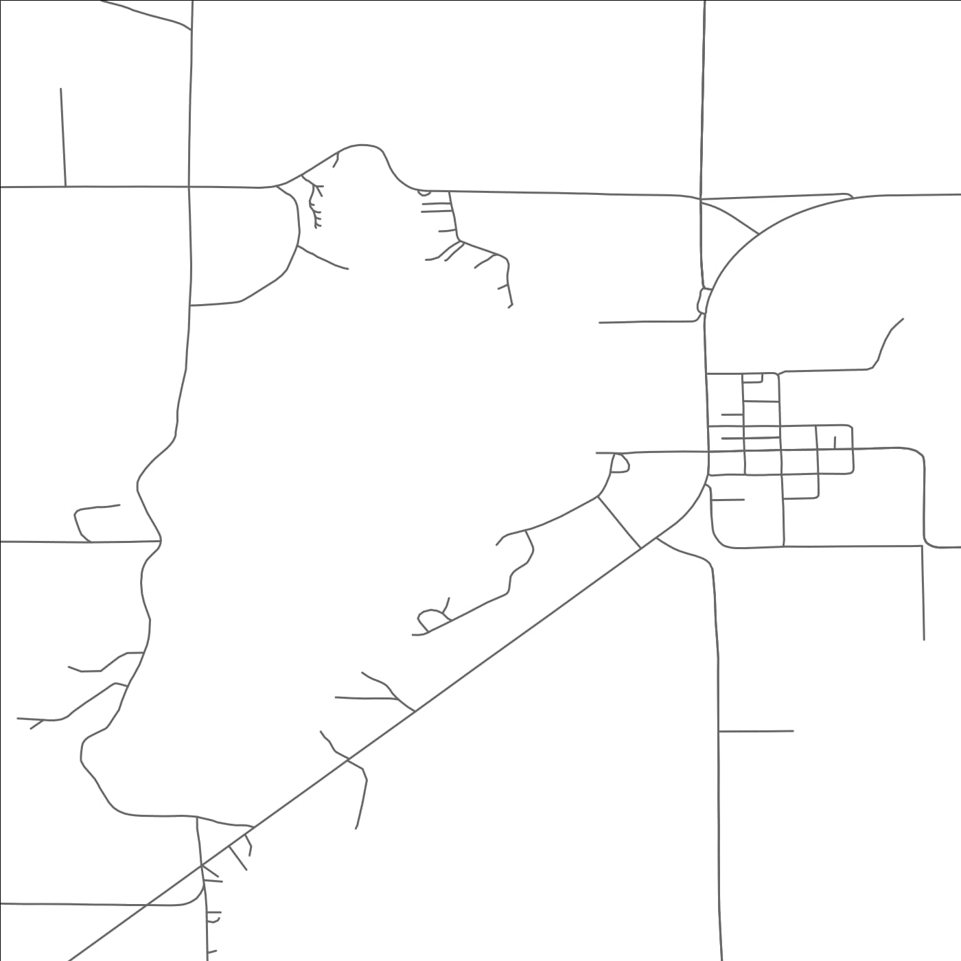 ROAD MAP OF STONE LAKE, WISCONSIN BY MAPBAKES