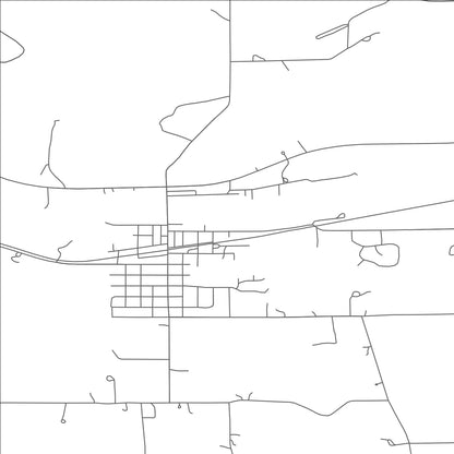 ROAD MAP OF STRUM, WISCONSIN BY MAPBAKES