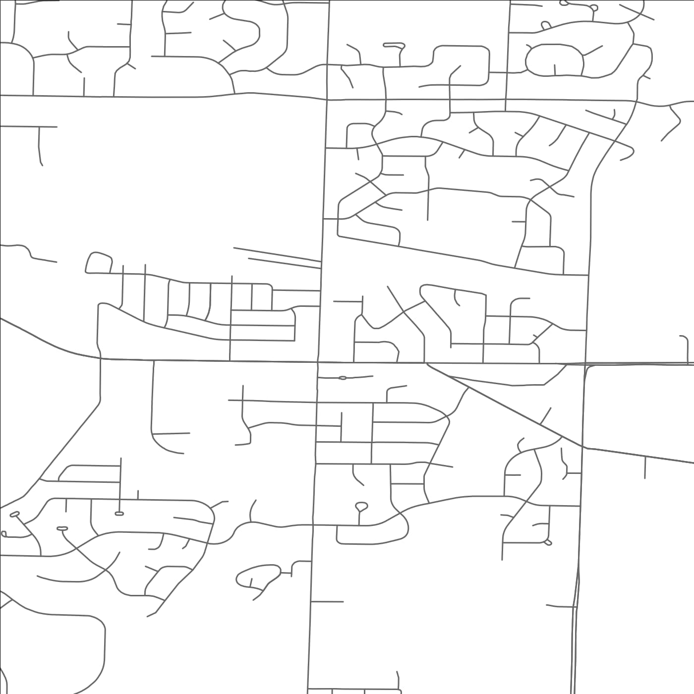 ROAD MAP OF SUSSEX, WISCONSIN BY MAPBAKES