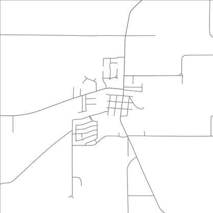 ROAD MAP OF THERESA, WISCONSIN BY MAPBAKES