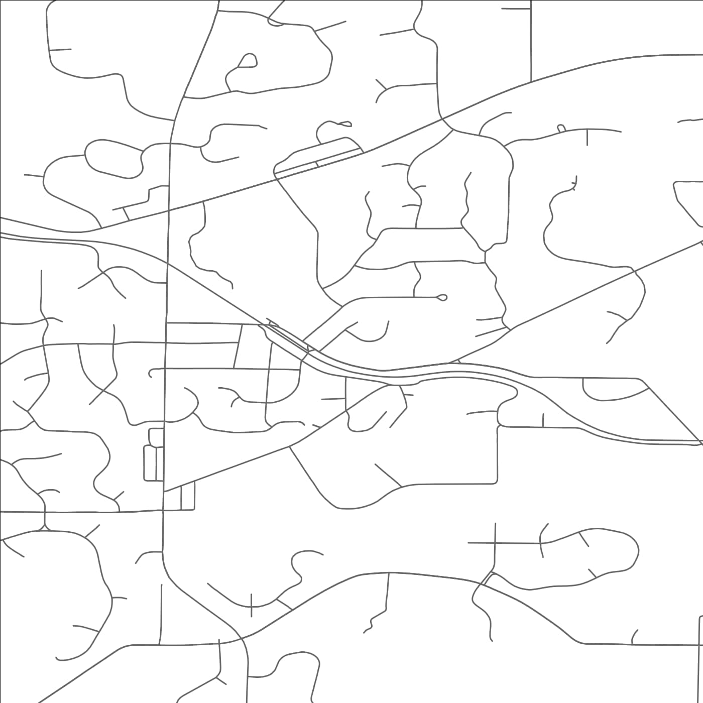 ROAD MAP OF WALES, WISCONSIN BY MAPBAKES