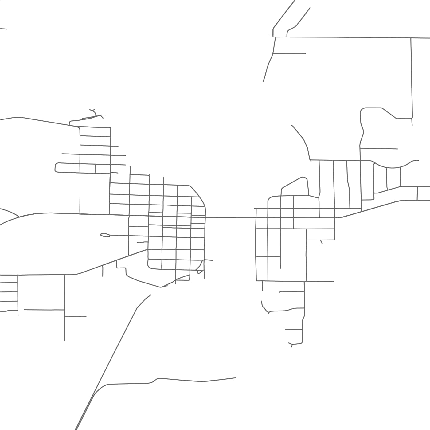 ROAD MAP OF WINNECONNE, WISCONSIN BY MAPBAKES