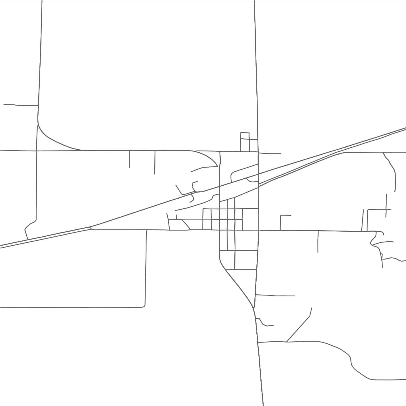 ROAD MAP OF WINTER, WISCONSIN BY MAPBAKES