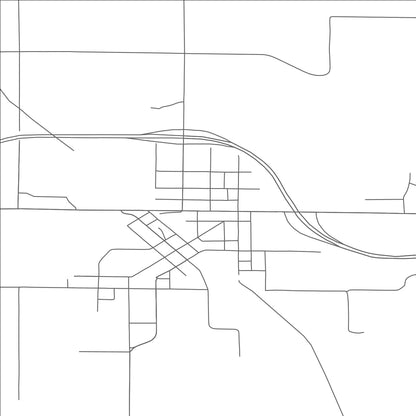 ROAD MAP OF WITTENBERG, WISCONSIN BY MAPBAKES