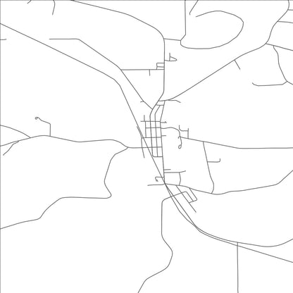 ROAD MAP OF WONEWOC, WISCONSIN BY MAPBAKES