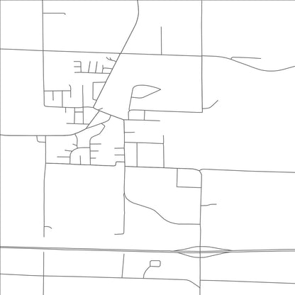 ROAD MAP OF WOODVILLE, WISCONSIN BY MAPBAKES