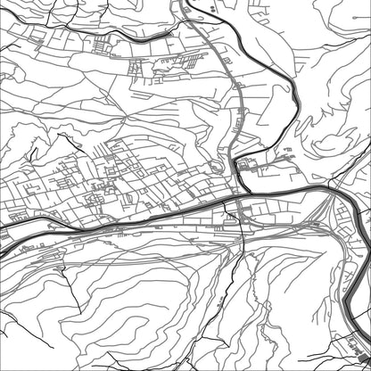 ROAD MAP OF BRUCK AN DER MUR, AUSTRIA BY MAPBAKES