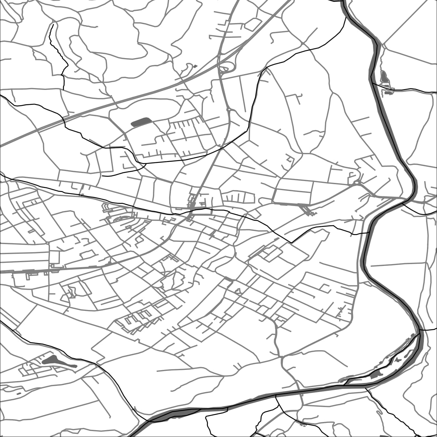 ROAD MAP OF KNITTELFELD, AUSTRIA BY MAPBAKES