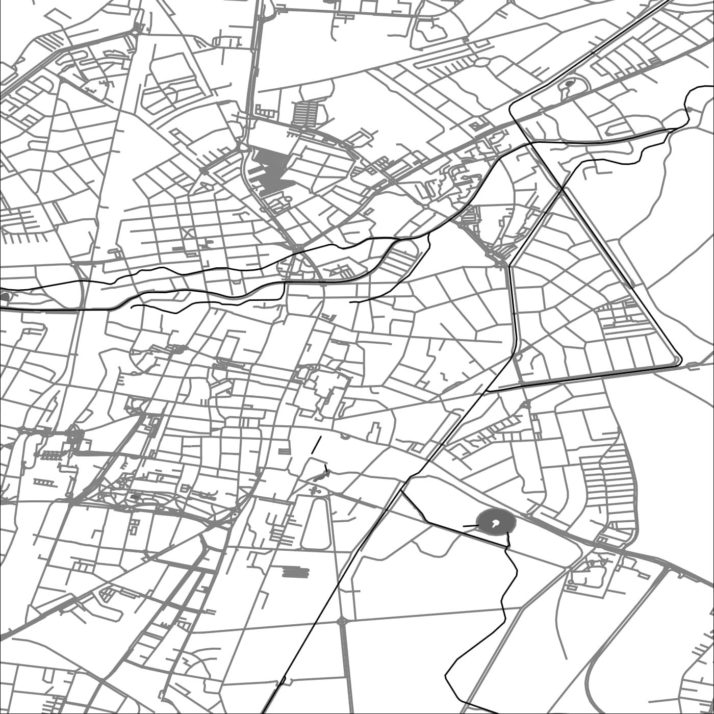 ROAD MAP OF WIENER NEUSTADT, AUSTRIA BY MAPBAKES