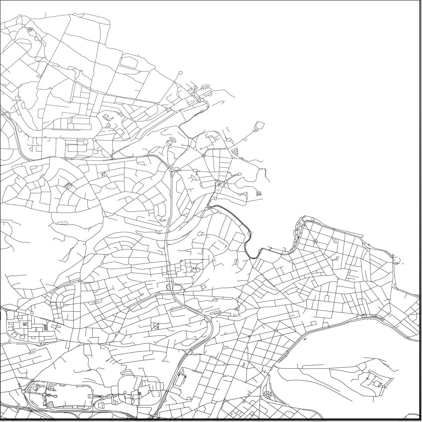 ROAD MAP OF ST JULIANS, MALTA BY MAPBAKES