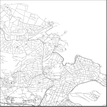 ROAD MAP OF ST JULIANS, MALTA BY MAPBAKES