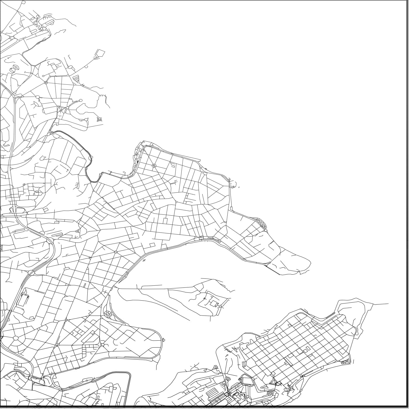 ROAD MAP OF SLIEMA, MALTA BY MAPBAKES