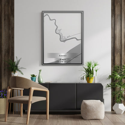 ROAD MAP OF ANAMA, BRAZIL BY MAPBAKES