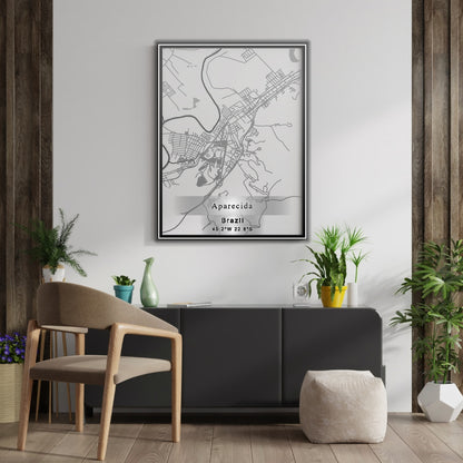 ROAD MAP OF APARECIDA, BRAZIL BY MAPBAKES