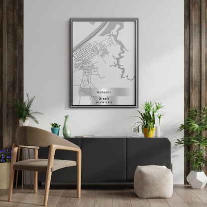 ROAD MAP OF AUTAZES, BRAZIL BY MAPBAKES