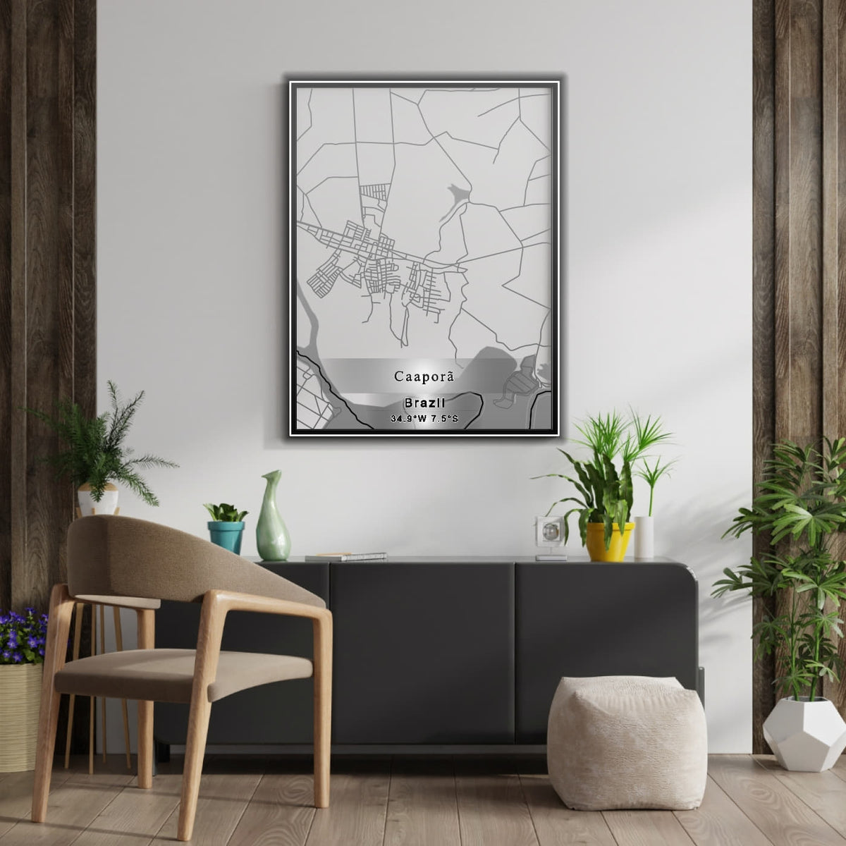 ROAD MAP OF CAAPORA, BRAZIL BY MAPBAKES