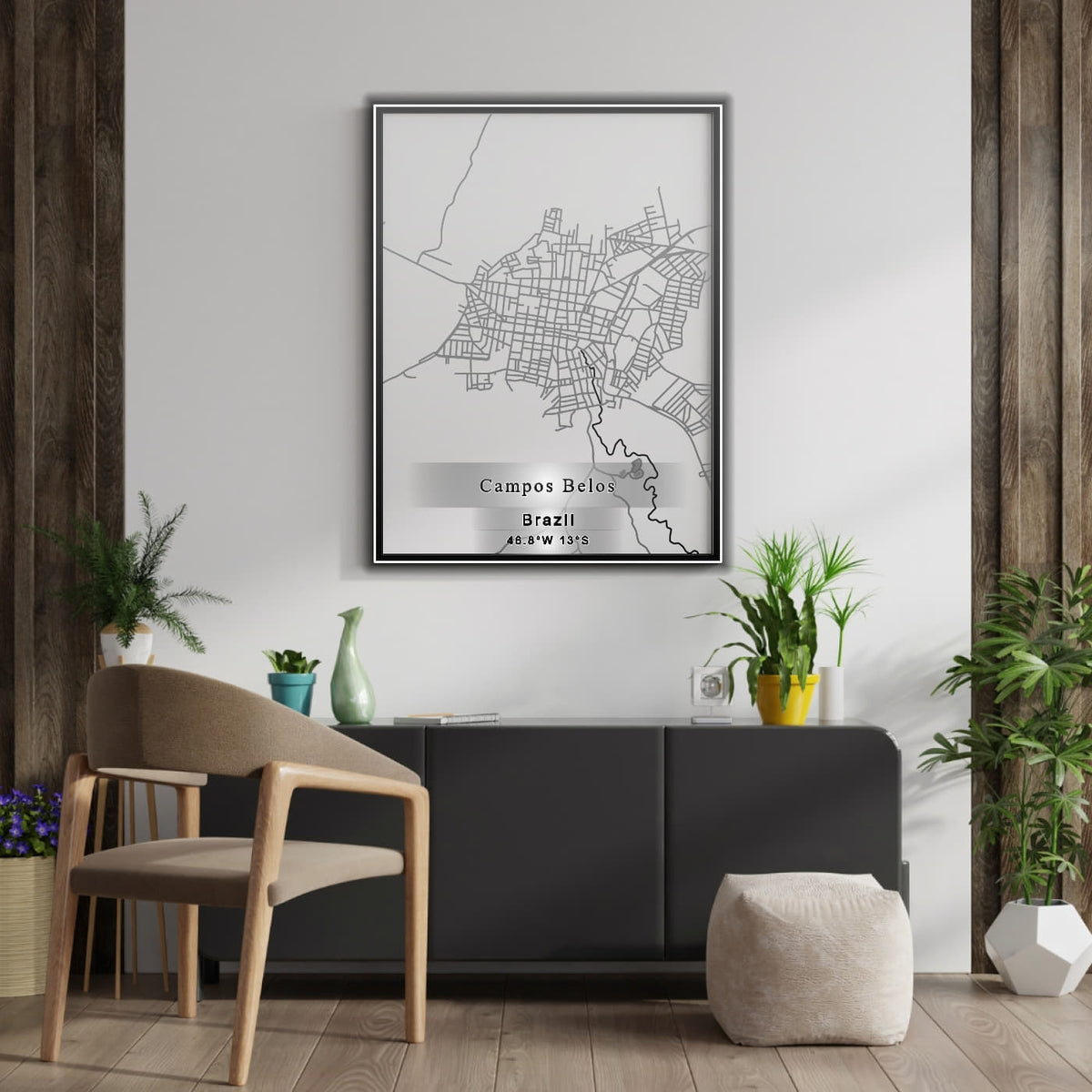 ROAD MAP OF CAMPOS BELOS, BRAZIL BY MAPBAKES