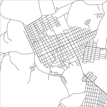 ROAD MAP OF ABAETE, BRAZIL BY MAPBAKES