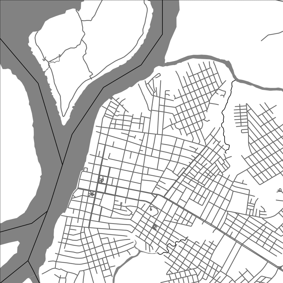 ROAD MAP OF ABAETETUBA, BRAZIL BY MAPBAKES