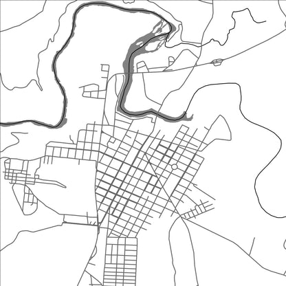 ROAD MAP OF ABELARDO LUZ, BRAZIL BY MAPBAKES