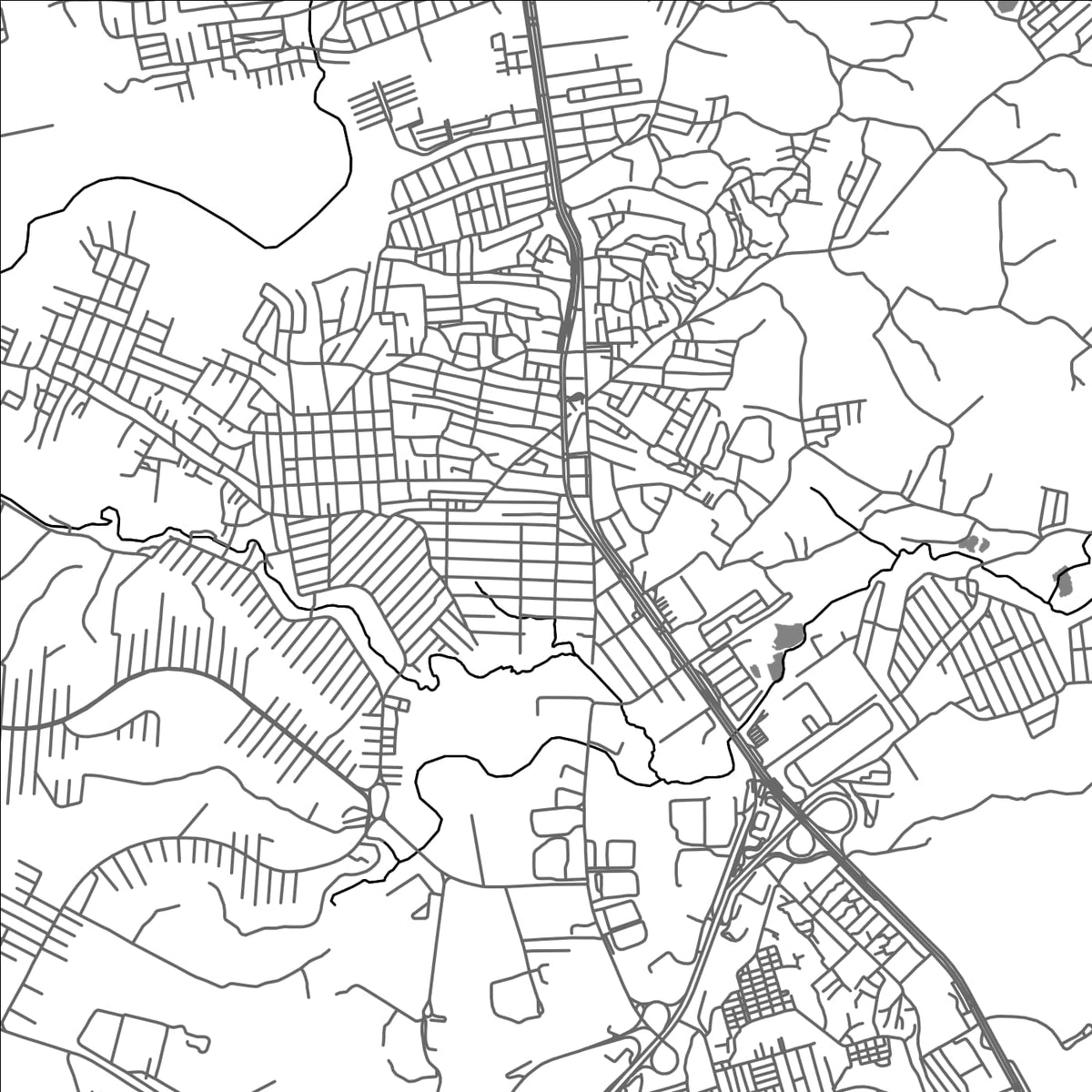 ROAD MAP OF ABREU E LIMA, BRAZIL BY MAPBAKES