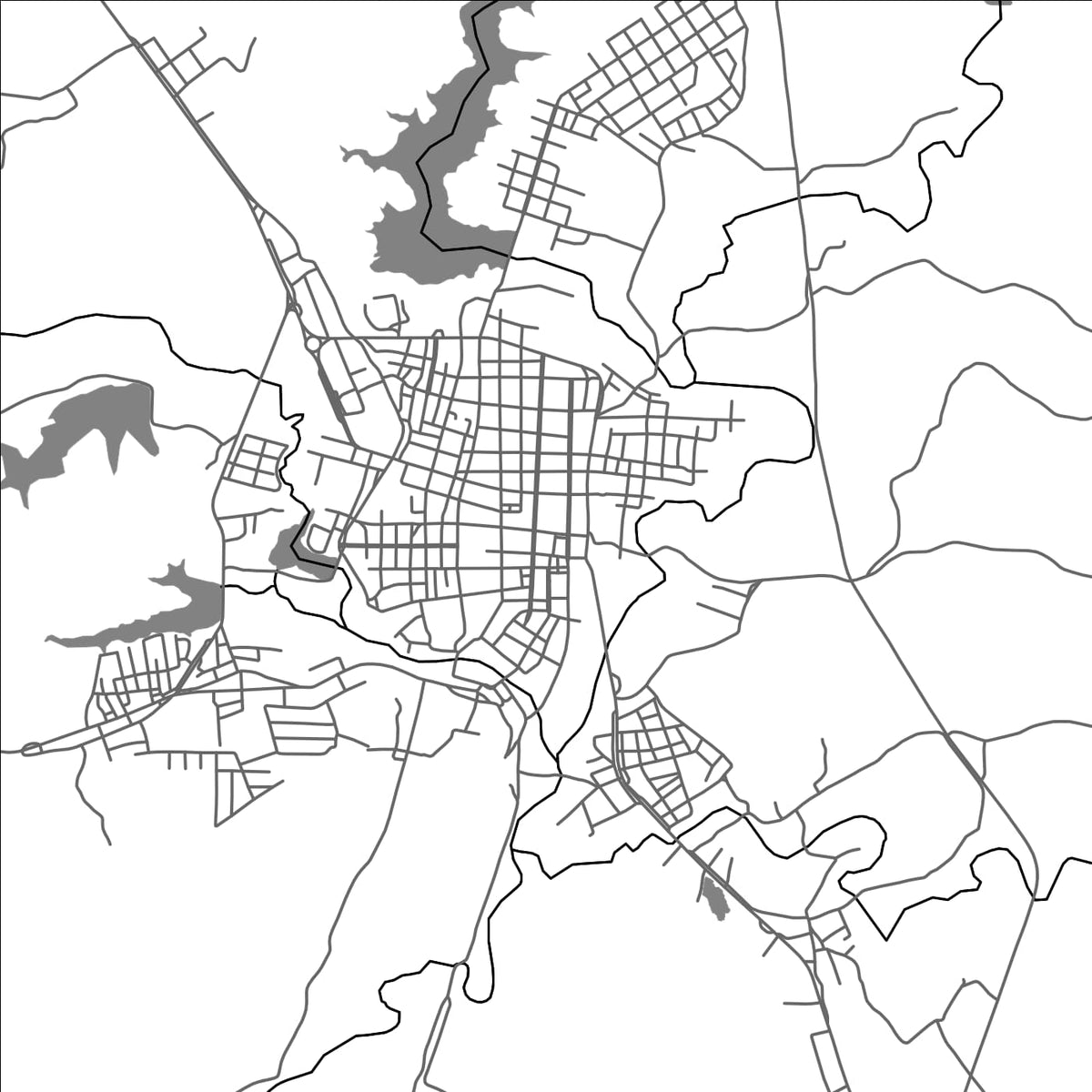ROAD MAP OF ACOPIARA, BRAZIL BY MAPBAKES
