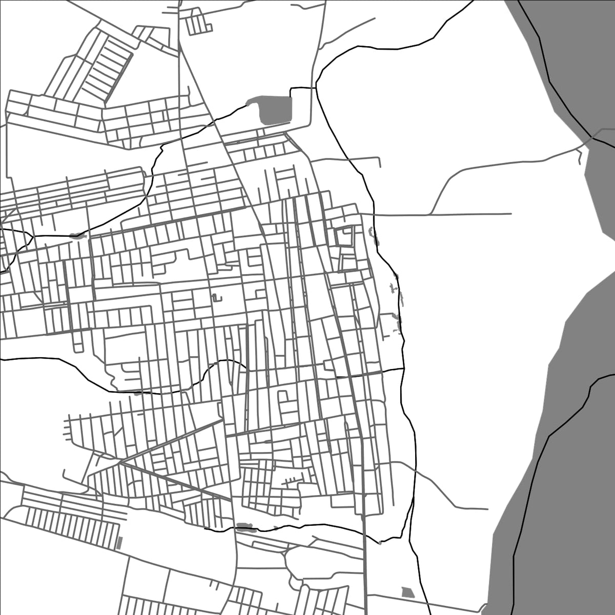 ROAD MAP OF ACU, BRAZIL BY MAPBAKES