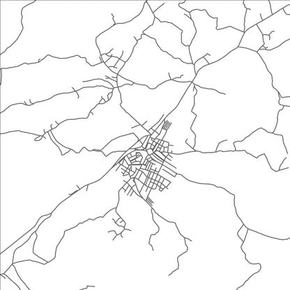 ROAD MAP OF AGUA BRANCA, BRAZIL BY MAPBAKES