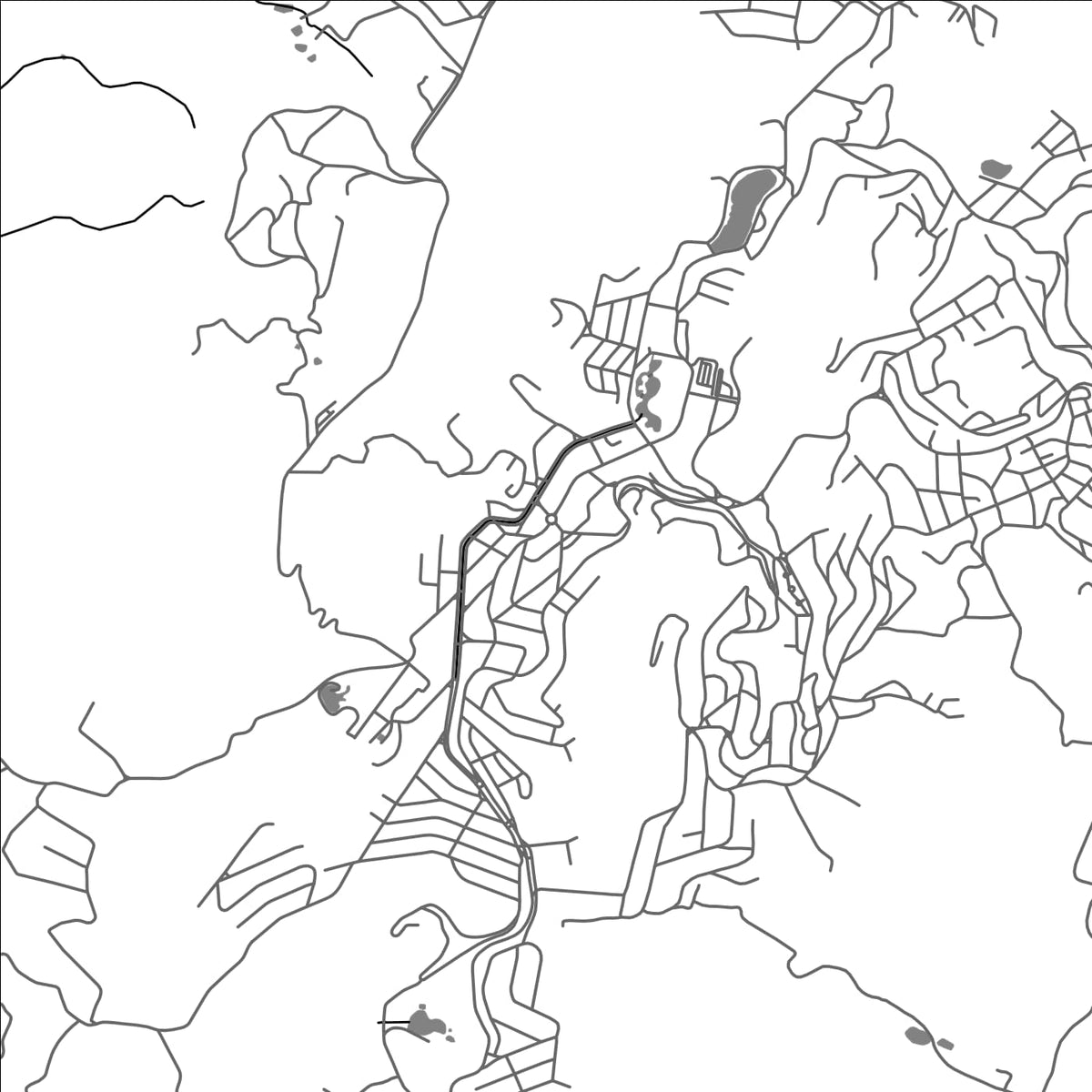 ROAD MAP OF AGUAS DE LINDOIA, BRAZIL BY MAPBAKES