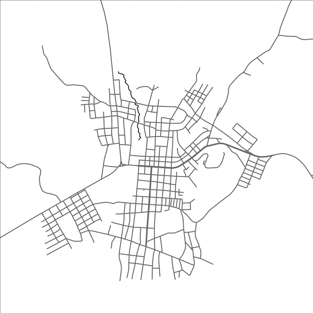 ROAD MAP OF ALDEIAS ALTAS, BRAZIL BY MAPBAKES